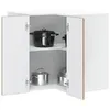 Image de vidaXL Armoire d'angle murale de cuisine Porto vieux bois 854105