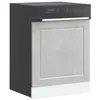 Image de vidaXL Panneau de lave-vaisselle Porto gris béton 60x1,5x67 cm 854141