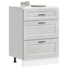 Image de vidaXL Armoire de cuisine Porto gris béton bois d'ingénierie, meuble d'évier, meuble de cuisine avec tiroir, meuble de 854263