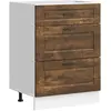 Image de vidaXL, Étagère, Triana 1x bottom cabinet (3 drawers) (60 x 46 x 81.50 cm)
