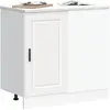 Image de vidaXL, Étagère, Triana 1x corner bottom cabinet (1 door) (86 x 46 x 81.50 cm)