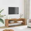 Image de vidaXL Meuble TV chêne artisanal 120x40x40 cm bois d'ingénierie, banc TV, meuble hifi, centre de divertissement, buffet TV, 855767