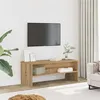 Image de Meuble TV chêne artisanal 100x40x40 cm bois d ingénierie