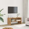 Image de vidaXL Meuble TV chêne artisanal 80x40x40 cm bois d'ingénierie, banc TV, meuble hifi, centre de divertissement, buffet TV, 855771