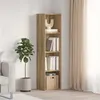 Image de Bibliothèque Meuble TV vieux bois 36x30x143cm bois d ingénierie
