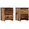 Image de Tables de chevet 2 pcs vieux bois 30x30x40 cm bois d ingénierie