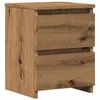 Image de vidaXL Table de chevet chêne artisanal 30x30x40 cm bois d'ingénierie, armoire de chevet, armoire latérale, table de nuit, 855848