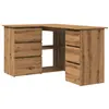 Image de Bureau d'angle vidaXL Chêne artisanal 145x100x76 cm Bois d'ingénierie 855963
