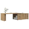 Image de vidaXL Table basse chêne artisanal 150x50x35 cm bois d'ingénierie, table d'appoint, table de salon, table latérale, bout de 855981