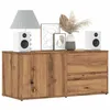 Image de vidaXL Meuble TV chêne artisanal 80x34x35,5 cm bois d'ingénierie, banc TV, meuble télé, meuble multimédia, buffet TV, meuble 856011