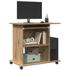 Image de Bureau d ordinateur chêne artisanal 80x50x75 cm bois ingénierie