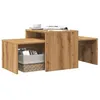 Image de vidaXL Table basse chêne artisanal 100x48x40 cm bois d'ingénierie 856055