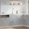 Image de vidaXL Meuble bas Lyon, Gris Béton, 80x46x81,5 cm, Bois d’ingénierie, Idéal pour cuisine et salle de bain, Armoire 856076