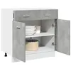 Image de vidaXL Armoire à tiroirs "Lyon" Gris béton 80 x 46 x 81,5 cm Bois d'ingénierie 856091