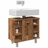 Image de vidaXL Armoire de salle de bain vieux bois 60x32x53,5 cm, meubles de salle de bain, lavabo de salle de bain, armoire de 856144