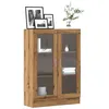 Image de Bibliothèque chêne artisanal 82,5x30,5x115 cm bois d ingénierie