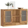 Image de vidaXL Buffet chêne artisanal 120x30,5x70 cm bois d'ingénierie 856165