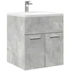 Image de vidaXL Armoire de lavabo de salle de bain gris béton 41x38,5x46 cm, placard lavabo de salle de bain, meuble de salle de 856204