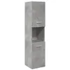Image de vidaXL Armoire de salle de bain suspendue gris béton bois d'ingénierie 856220
