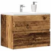 Image de vidaXL Armoire de salle de bain vieux bois bois d'ingénierie, placard de lavabo de salle de bain, meuble de toilette, 856243