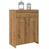 Image de vidaXL Armoire de salle de bain chêne artisanal 60x33x80 cm, meuble de bain, meuble de lavabo, unité de salle de bain, 856288