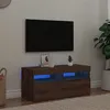 Image de vidaXL Meuble TV avec lumières LED chêne artisanal bois d'ingénierie, support TV, meuble multimédia, console TV, meuble 856308
