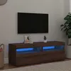 Image de Meubles TV avec lumières LED 2 pcs chêne artisanal