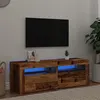 Image de Meuble TV avec lumières LED vieux bois bois d ingénierie