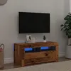 Image de Meuble TV avec lumières LED vieux bois bois d ingénierie