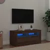 Image de Meuble TV avec lumières LED chêne artisanal bois d ingénierie