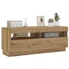 Image de Meuble TV avec lumières LED chêne artisanal bois d ingénierie
