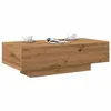 Image de vidaXL Table basse chêne artisanal 100x49,5x31 cm bois d'ingénierie 856405