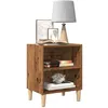 Image de Table de chevet vieux bois 40x30x50 cm bois d'ingénierie