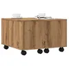 Image de vidaXL Table basse chêne artisanal 60x60x38 cm bois d'ingénierie, table d'appoint, table de salon, table latérale, bout de 856549