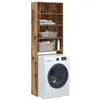 Image de Meuble pour machine à laver vieux bois 64x24x190 cm