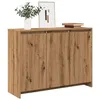 Image de vidaXL Buffet chêne artisanal 102x33x75 cm bois d'ingénierie, meuble de rangement, meuble de rangement de cuisine, meuble de 856781