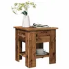 Image de vidaXL Table basse vieux bois 40x40x42 cm bois d'ingénierie, table d'appoint, table de salon, table latérale, bout de 856798