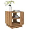 Image de Table basse chêne artisanal 40x40x43 cm bois d ingénierie