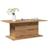 Image de vidaXL Table basse chêne artisanal 102x55,5x40 cm bois d'ingénierie, table d'appoint, table de salon, table latérale, bout 856807