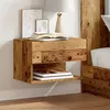 Image de Tables de chevet murales 2 pcs vieux bois