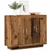 Image de vidaXL Buffet vieux bois 92x35x75 cm bois d'ingénierie, meuble de rangement, meuble de rangement de cuisine, meuble de 856864