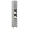 Image de Armoire de salle de bain gris béton 30x30x190 cm
