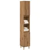 Image de Armoire de salle de bain chêne artisanal 30x30x190 cm