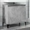 Image de vidaXL Meuble d'évier gris béton 58x33x60 cm bois d'ingénierie, meuble de lavabo de salle de bain, meuble de salle de bain, 857116