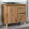 Image de vidaXL Armoire lavabo chêne artisanal 65x33x60 cm bois d'ingénierie, meuble de lavabo de salle de bain, meuble de salle de 857121