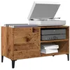 Image de Armoire à disques vieux bois 84,5x38x48 cm bois d ingénierie