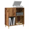 Image de Armoire à disques vieux bois 84,5x38x89 cm bois d ingénierie