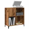 Image de Armoire à disques vieux bois 84,5x38x89 cm bois d ingénierie