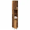Image de vidaXL Armoire de salle de bain vieux bois 30x30x190cm bois ingénierie, armoire, armoire de rangement de salle de bain, 857199
