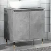Image de vidaXL Armoire de bain gris béton 58x33x60 cm bois d'ingénierie, armoire, armoire de rangement de salle de bain, armoire de 857213